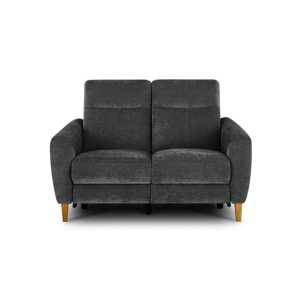 Dylan 2 Seater Electric Recliner Sofa in Amigo Coal Fabric 2