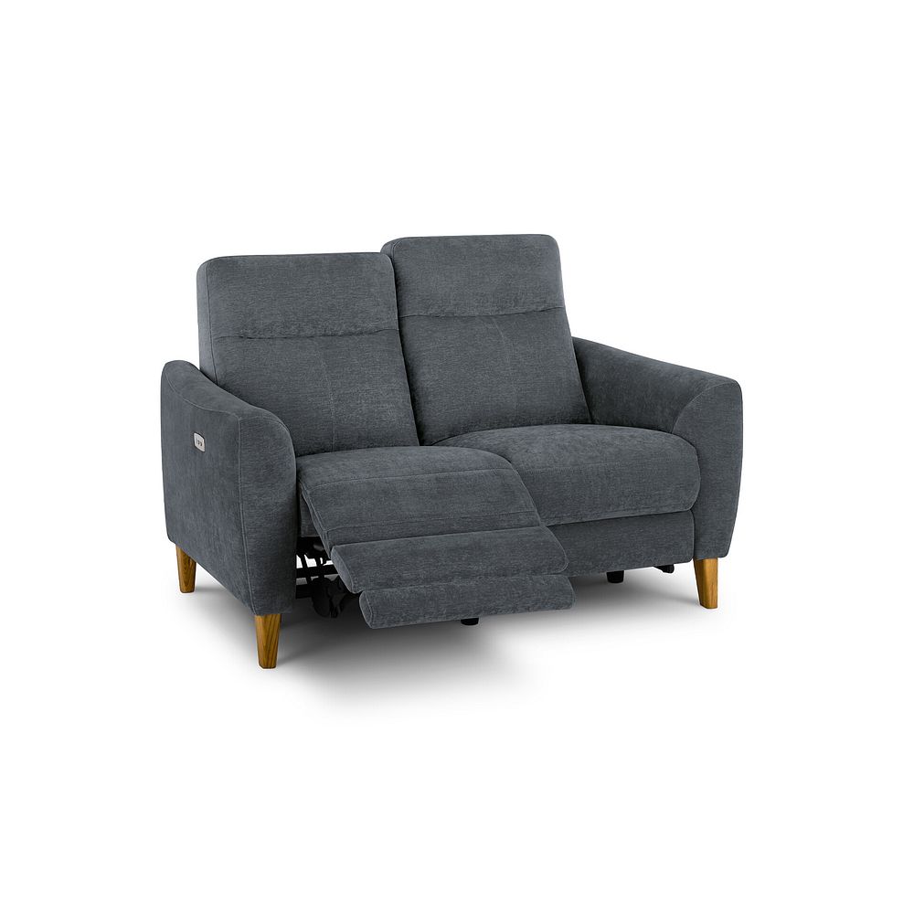 Dylan 2 Seater Electric Recliner Sofa in Amigo Coal Fabric 2