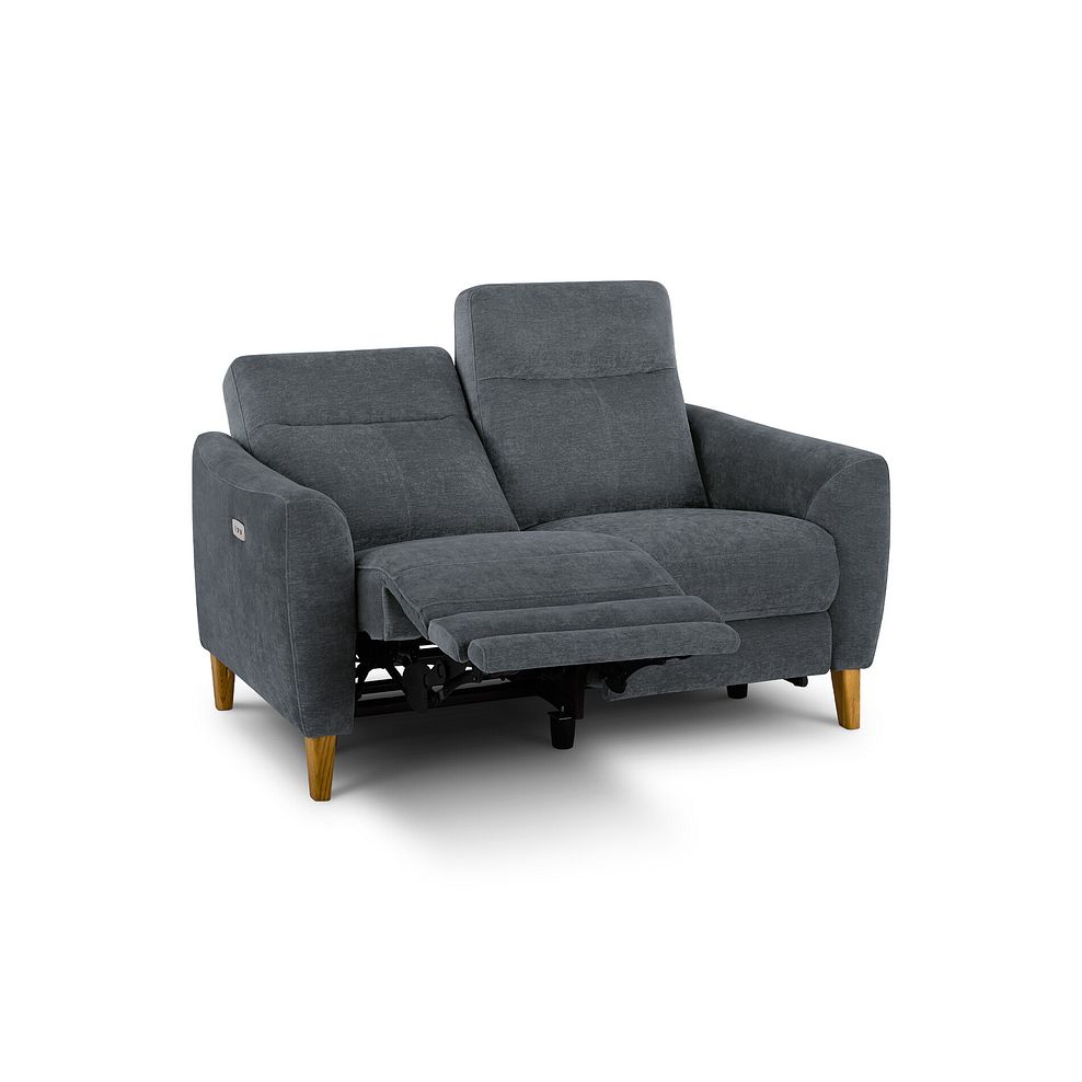 Dylan 2 Seater Electric Recliner Sofa in Amigo Coal Fabric 3