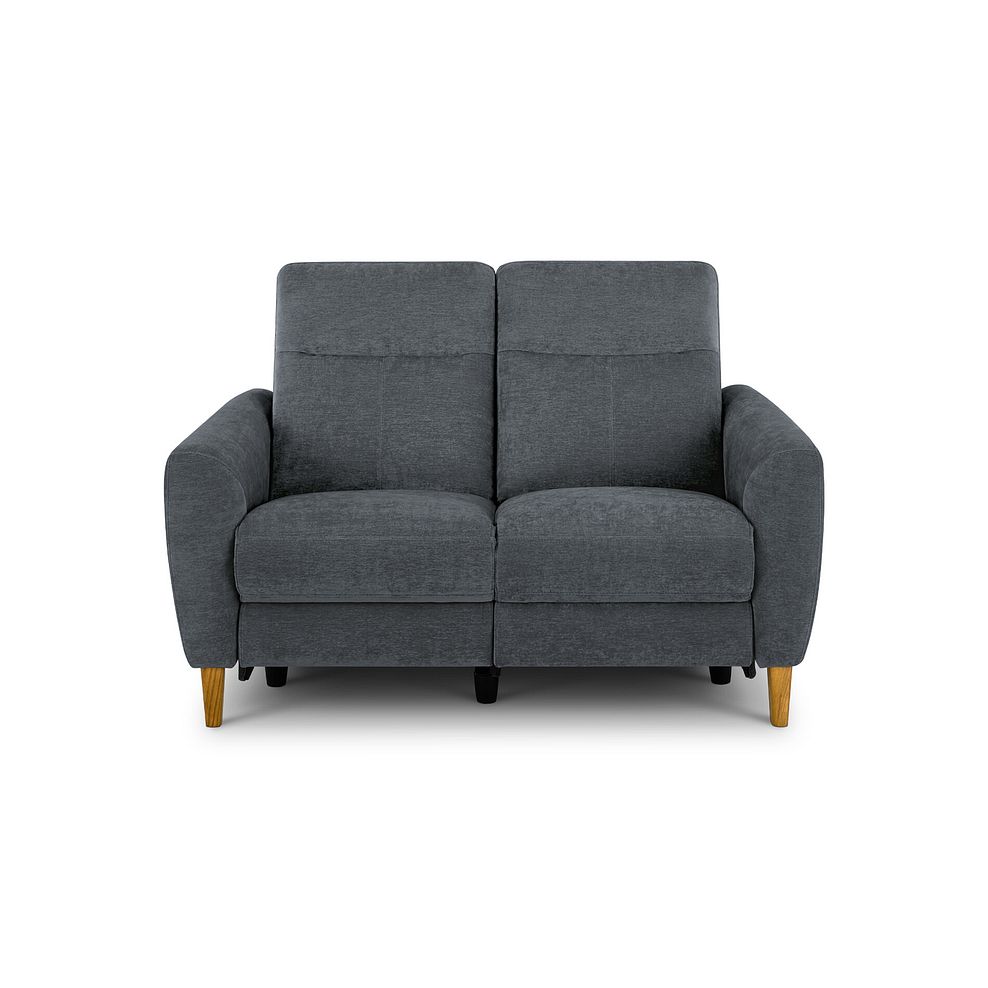 Dylan 2 Seater Electric Recliner Sofa in Amigo Coal Fabric 5