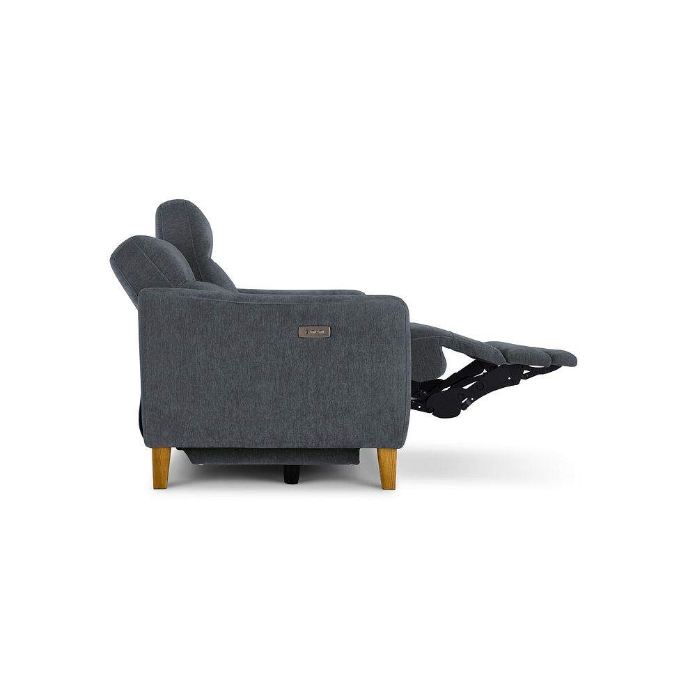 Dylan 2 Seater Electric Recliner Sofa in Amigo Coal Fabric 8