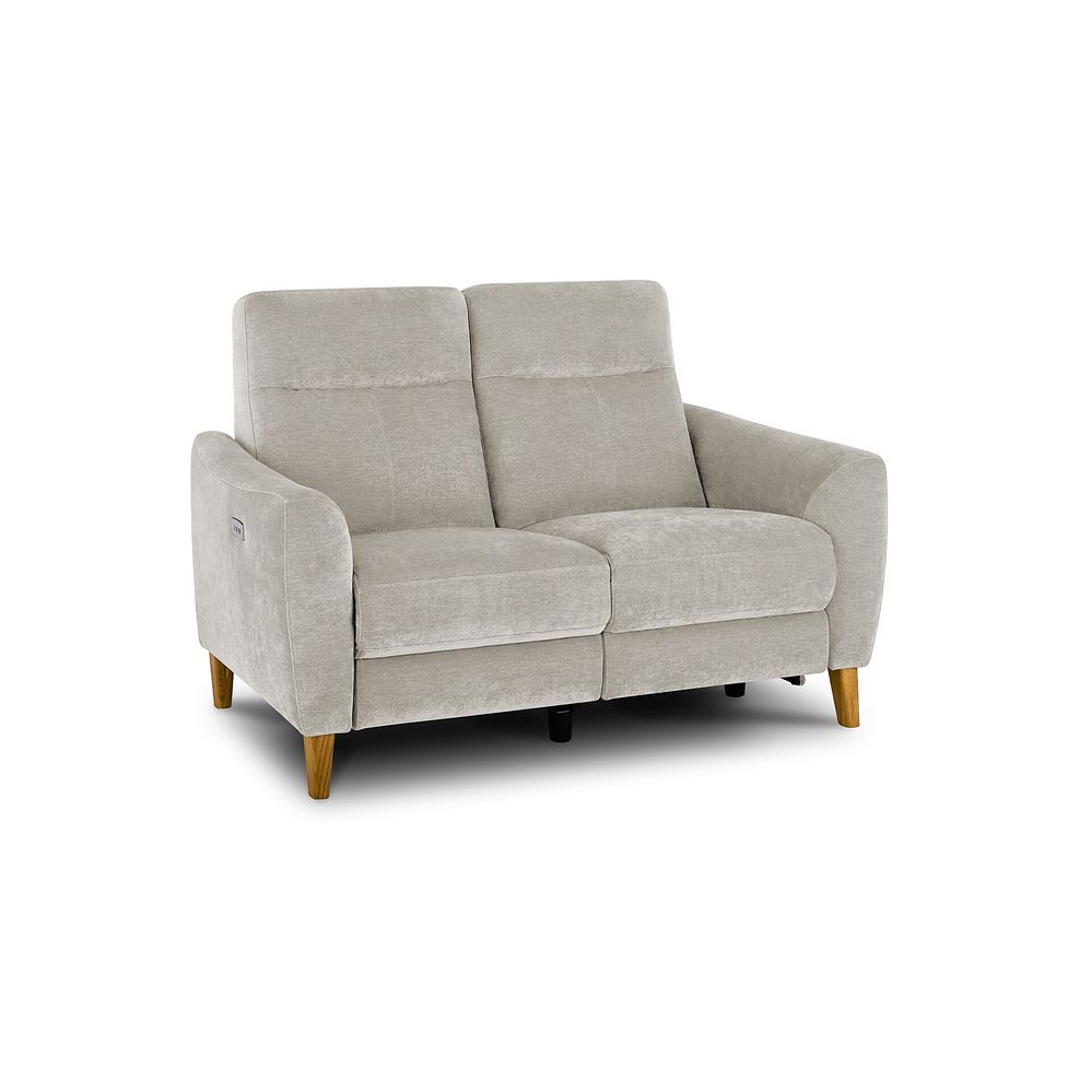 Dylan 2 Seater Electric Recliner Sofa in Amigo Dove Fabric 1