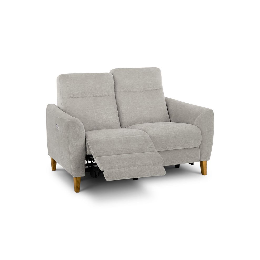 Dylan 2 Seater Electric Recliner Sofa in Amigo Dove Fabric 2