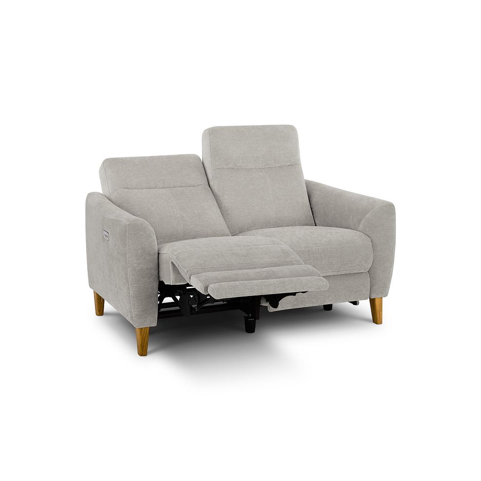 Dylan 2 Seater Electric Recliner Sofa in Amigo Dove Fabric 3