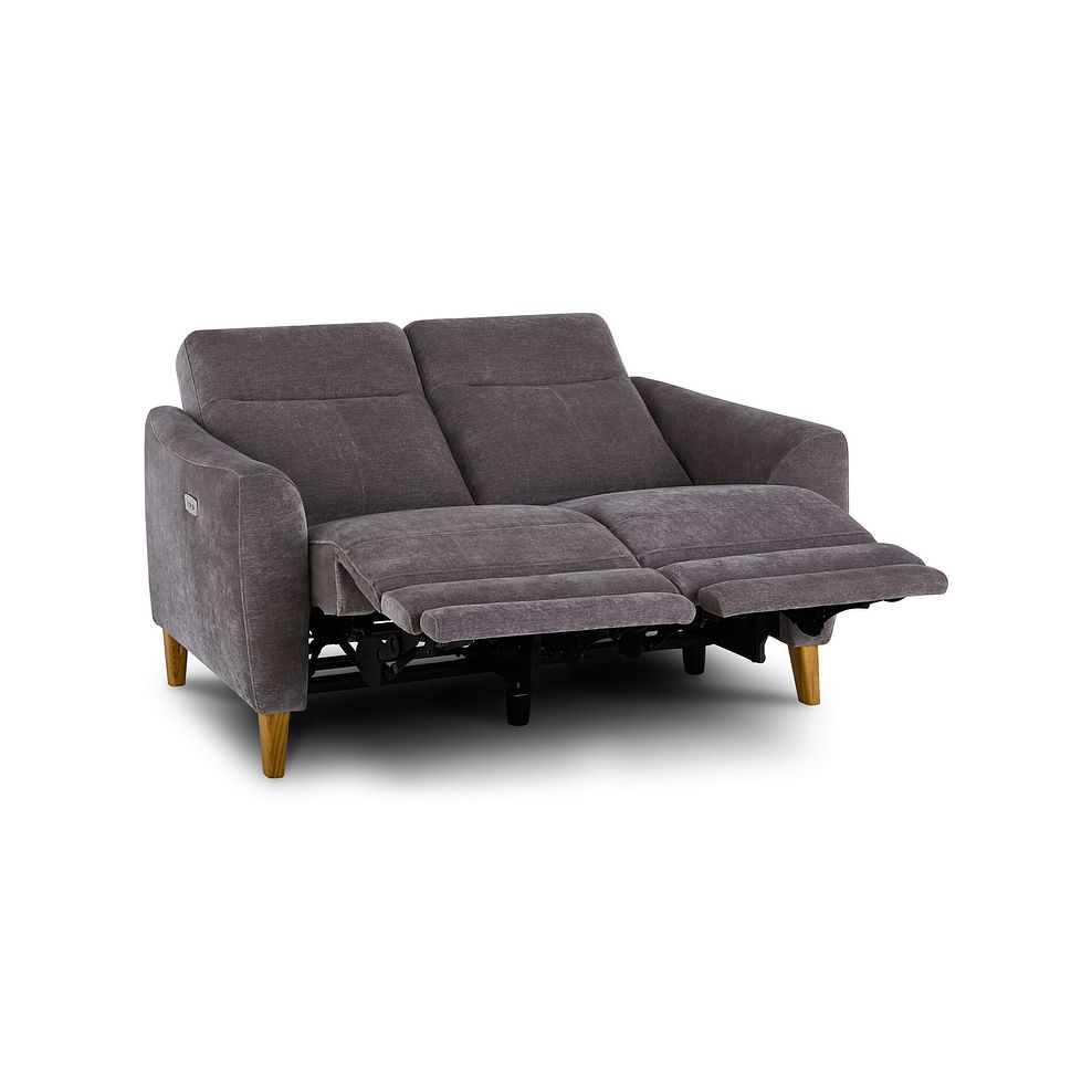 Dylan 2 Seater Electric Recliner Sofa in Amigo Granite Fabric 8