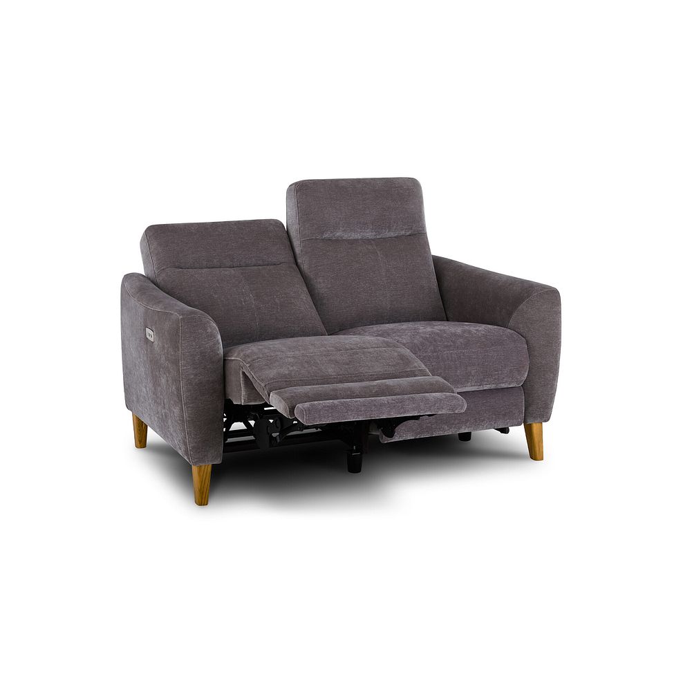Dylan 2 Seater Electric Recliner Sofa in Amigo Granite Fabric 7