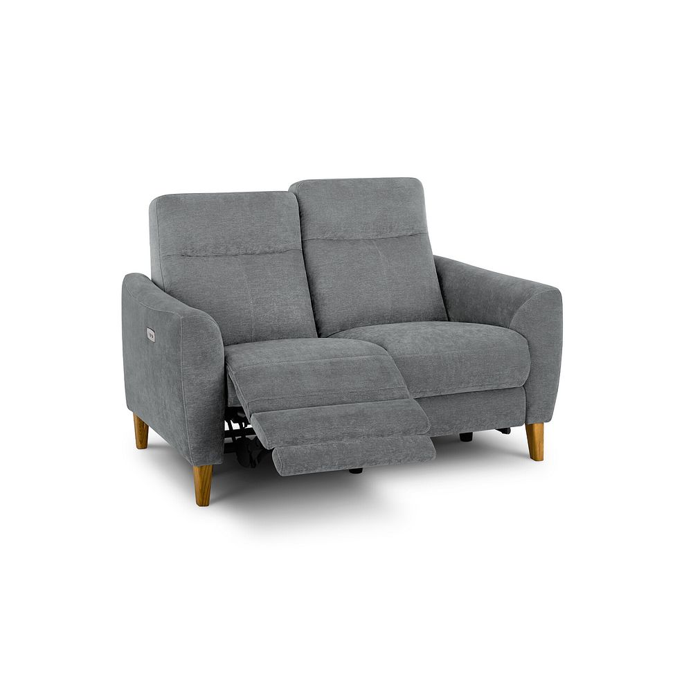 Dylan 2 Seater Electric Recliner Sofa in Amigo Granite Fabric 5