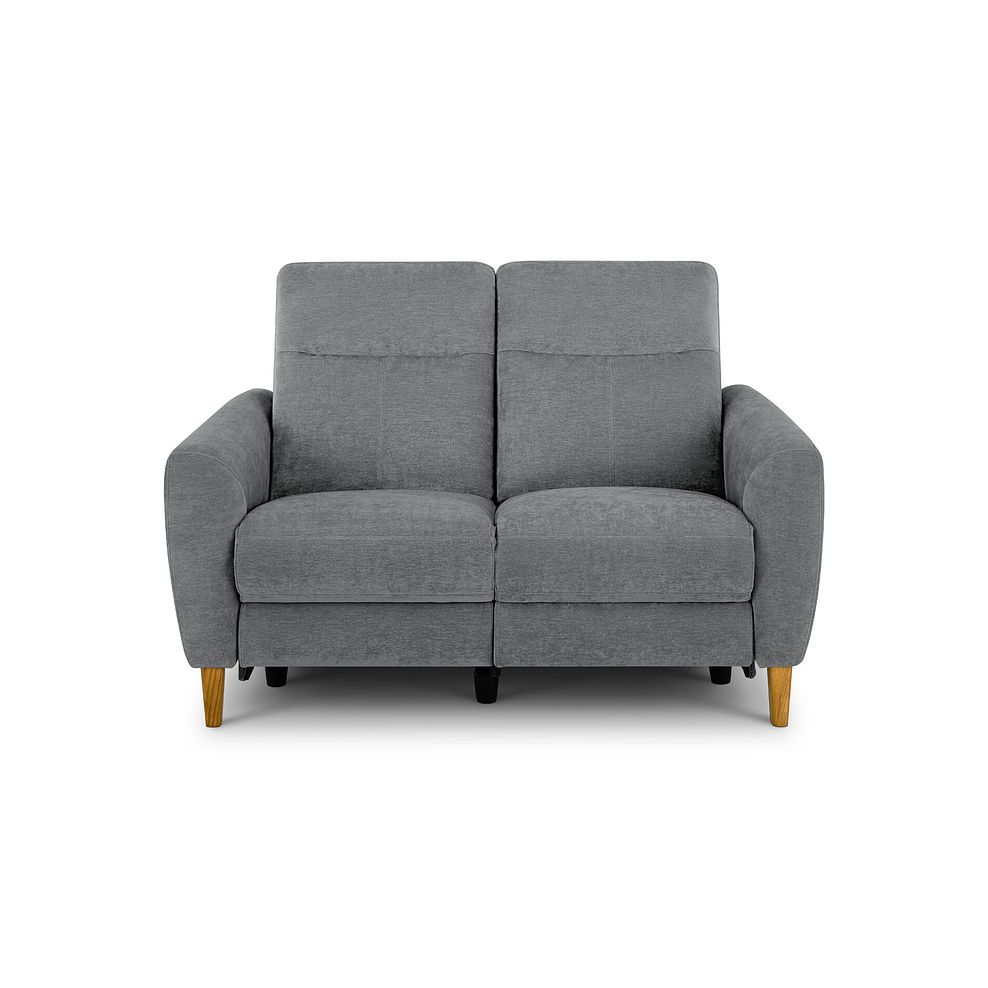 Dylan 2 Seater Electric Recliner Sofa in Amigo Granite Fabric 8