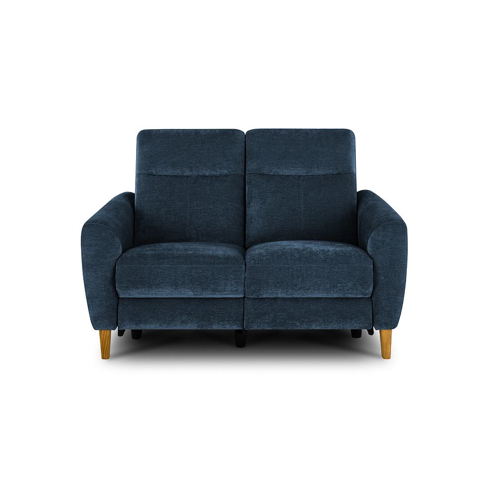 Dylan 2 Seater Electric Recliner Sofa in Amigo Navy Fabric 2