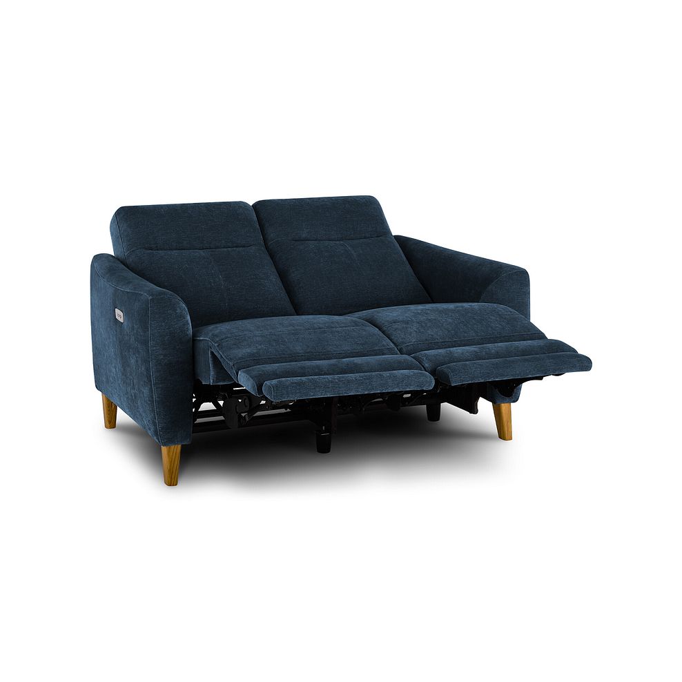 Dylan 2 Seater Electric Recliner Sofa in Amigo Navy Fabric 5