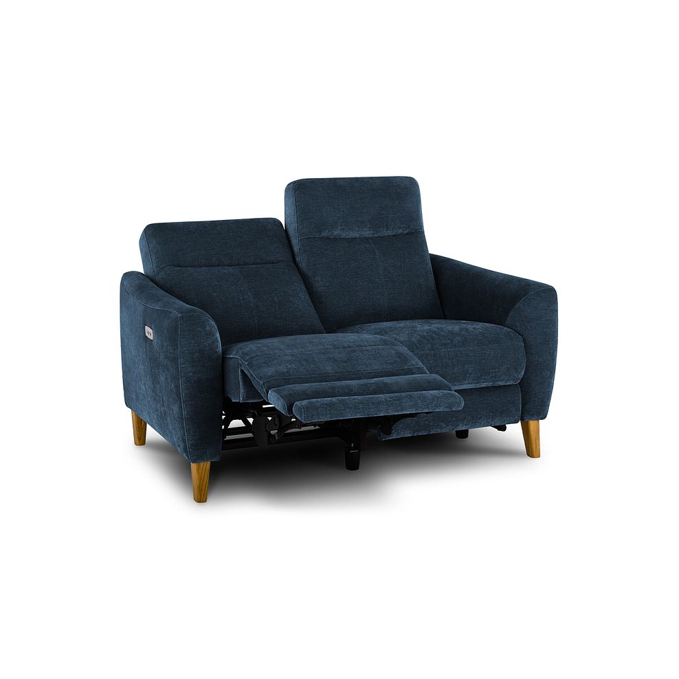 Dylan 2 Seater Electric Recliner Sofa in Amigo Navy Fabric 4