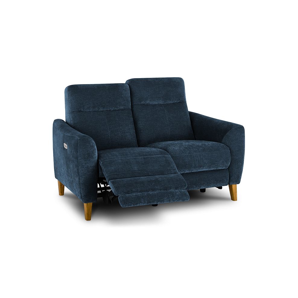 Dylan 2 Seater Electric Recliner Sofa in Amigo Navy Fabric 3