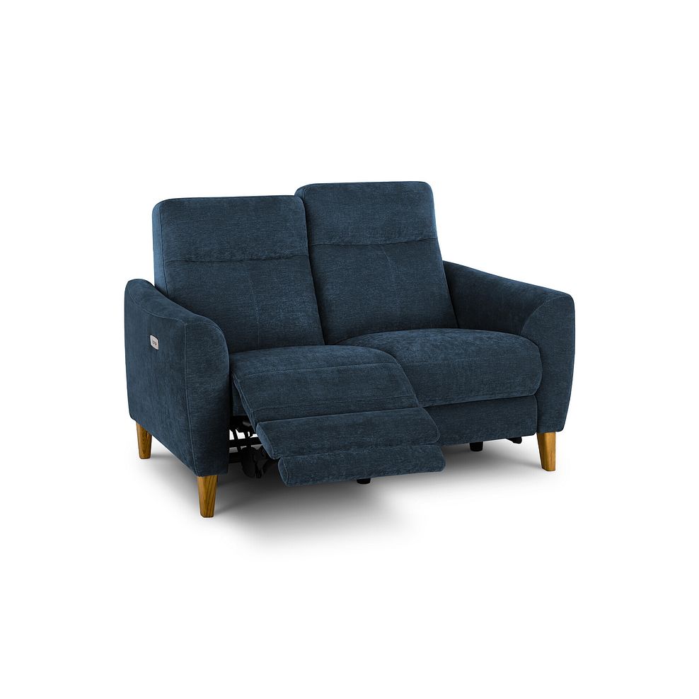 Dylan 2 Seater Electric Recliner Sofa in Amigo Navy Fabric 2