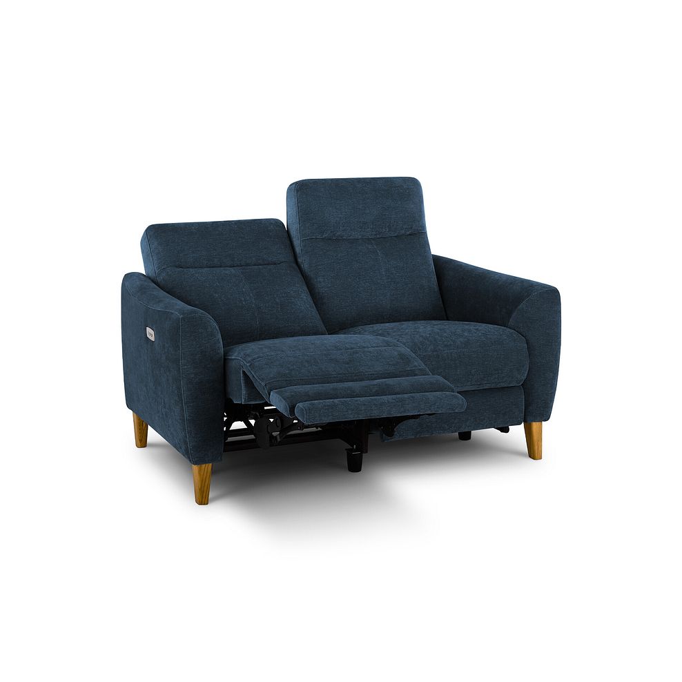 Dylan 2 Seater Electric Recliner Sofa in Amigo Navy Fabric 3