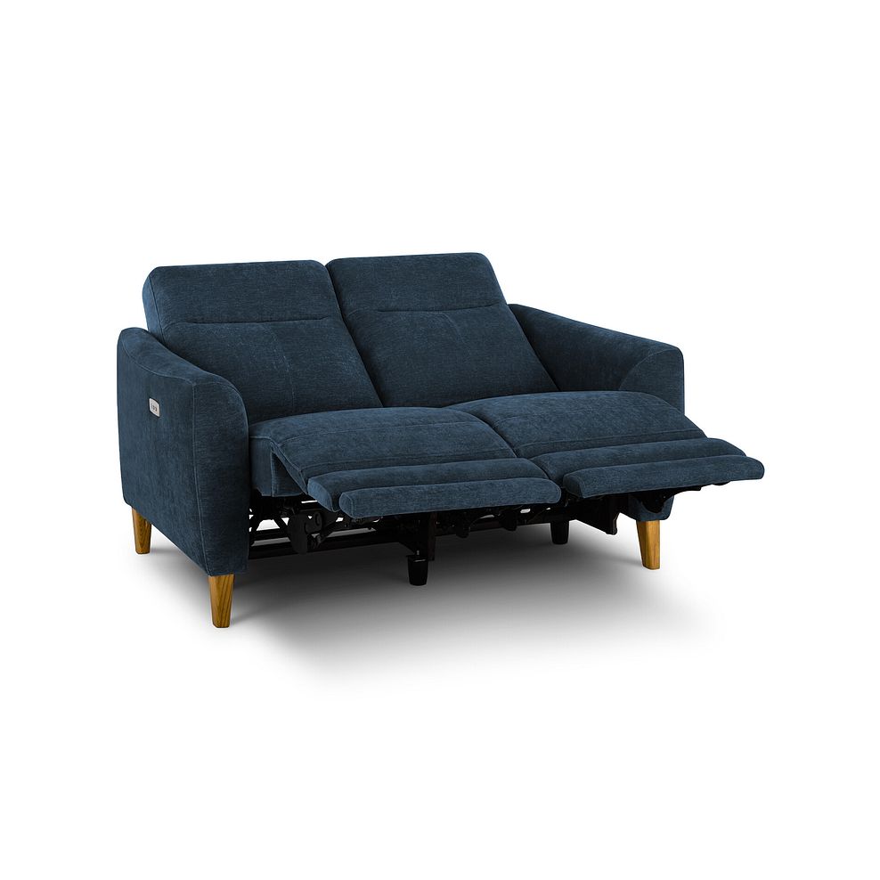 Dylan 2 Seater Electric Recliner Sofa in Amigo Navy Fabric 4