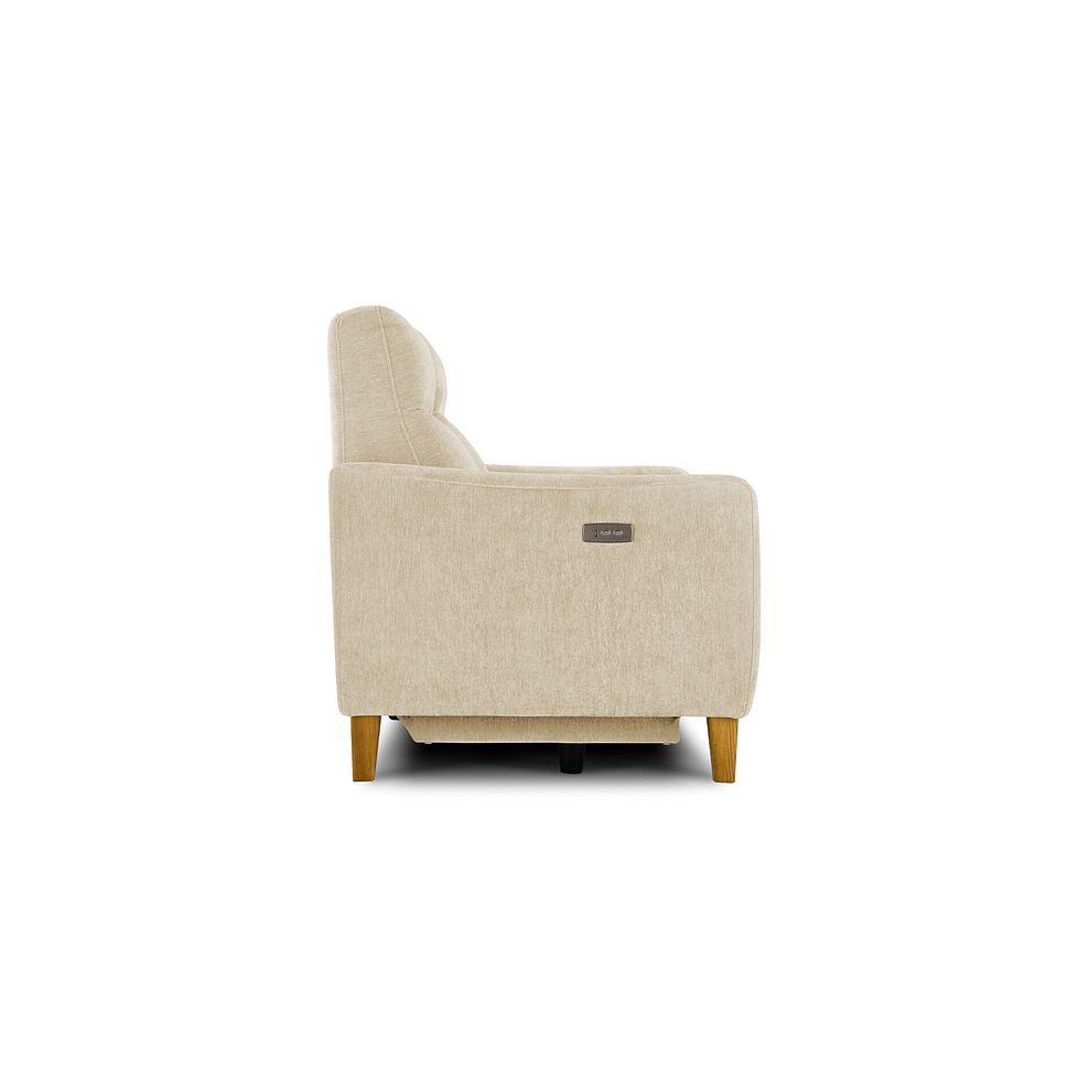 Dylan 2 Seater Electric Recliner Sofa in Darwin Ivory Fabric 7
