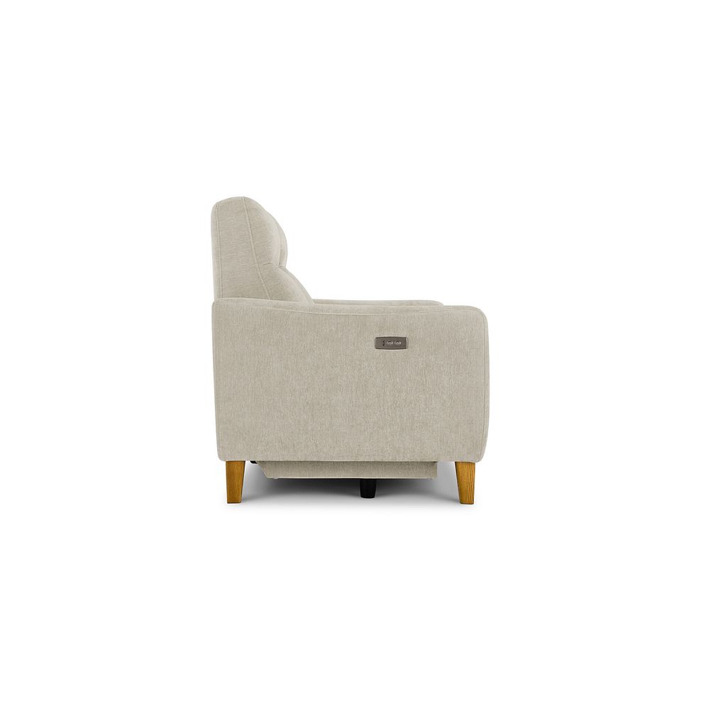 Dylan 2 Seater Electric Recliner Sofa in Darwin Ivory Fabric 7