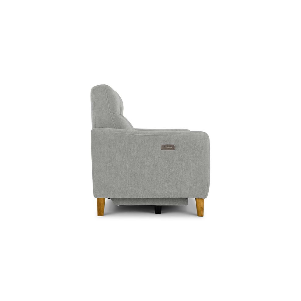 Dylan 2 Seater Electric Recliner Sofa in Darwin Silver Fabric 7