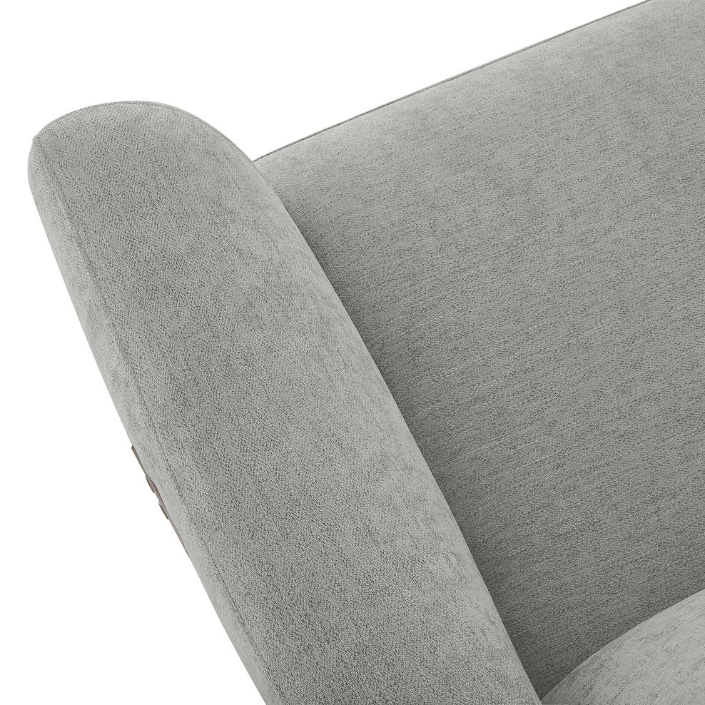 Dylan 2 Seater Electric Recliner Sofa in Darwin Silver Fabric 10