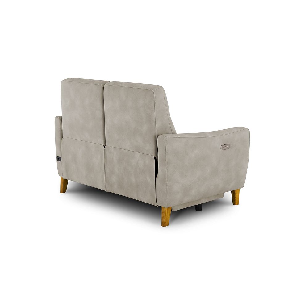 Dylan 2 Seater Electric Recliner Sofa in Oxford Beige Fabric 6
