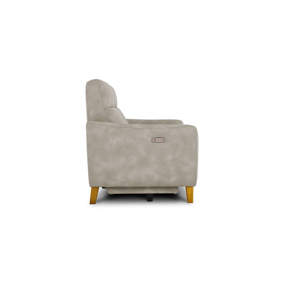 Dylan 2 Seater Electric Recliner Sofa in Oxford Beige Fabric 7
