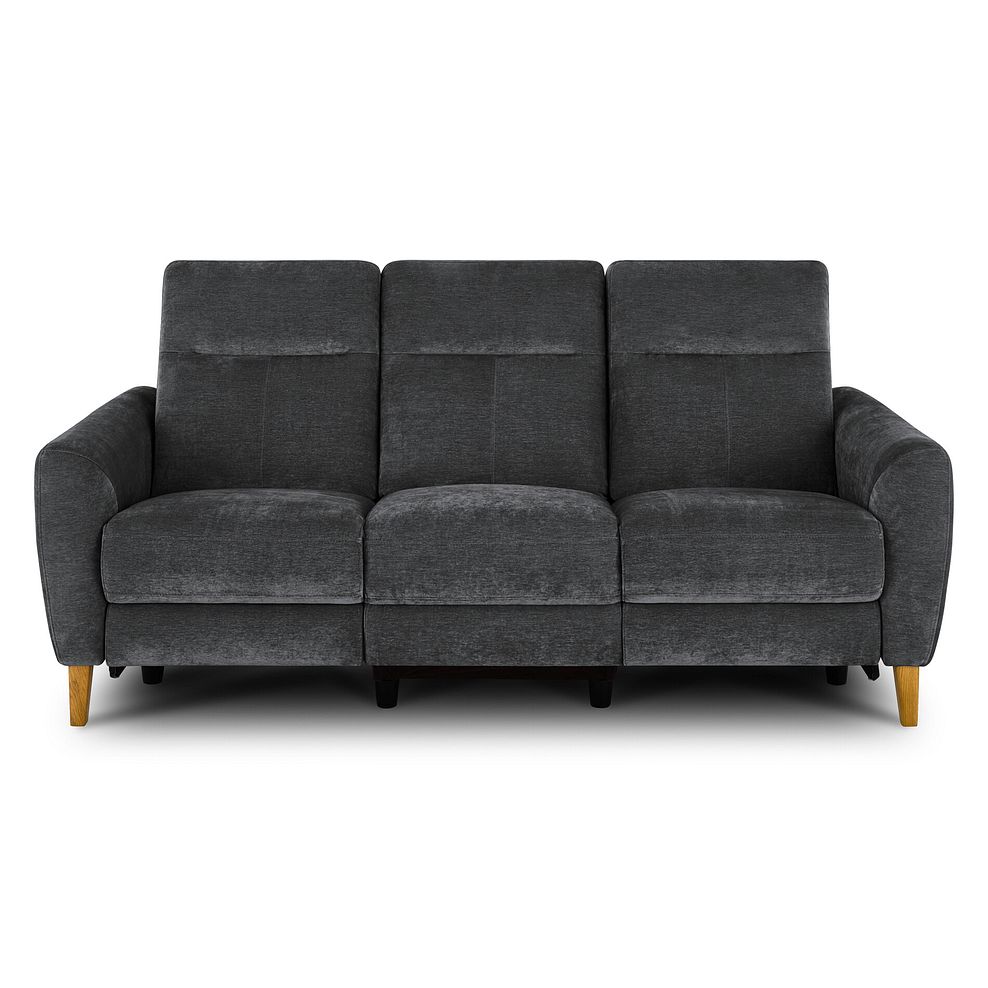 Dylan 3 Seater Electric Recliner Sofa in Amigo Coal Fabric 2