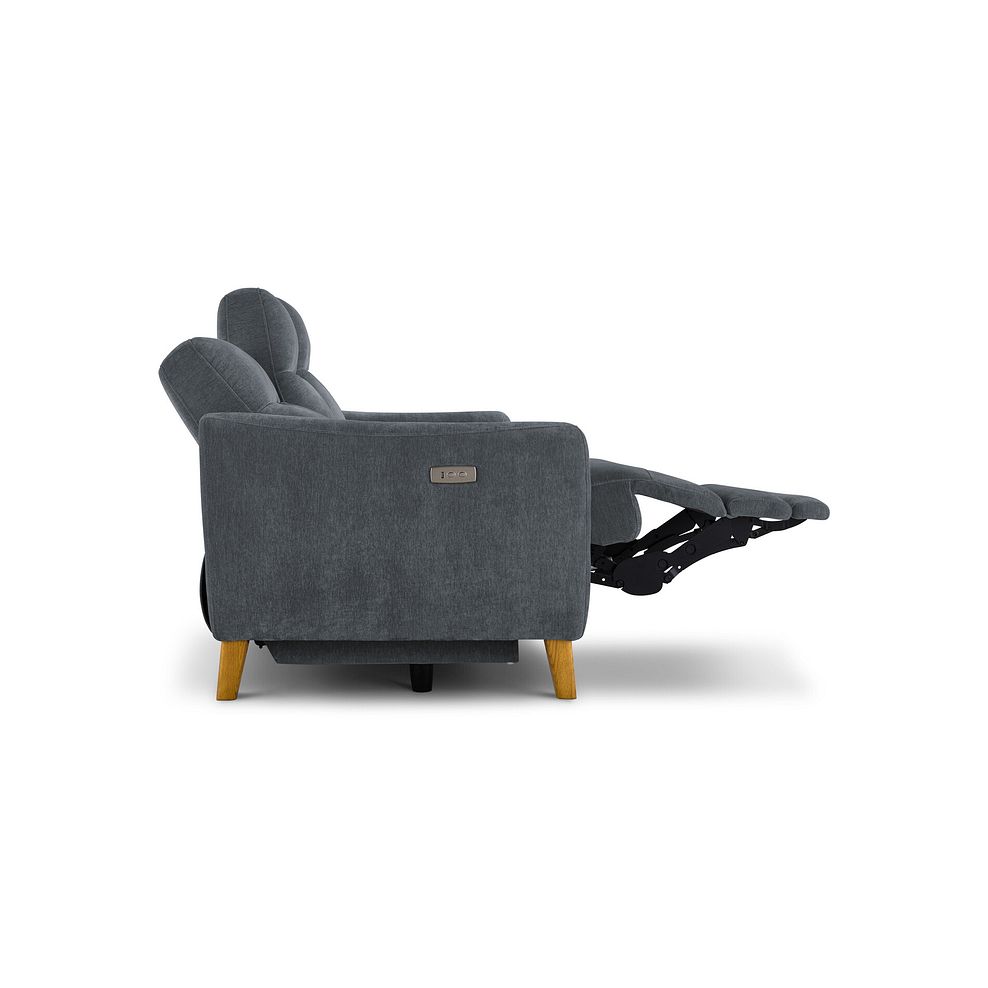 Dylan 3 Seater Electric Recliner Sofa in Amigo Coal Fabric 8