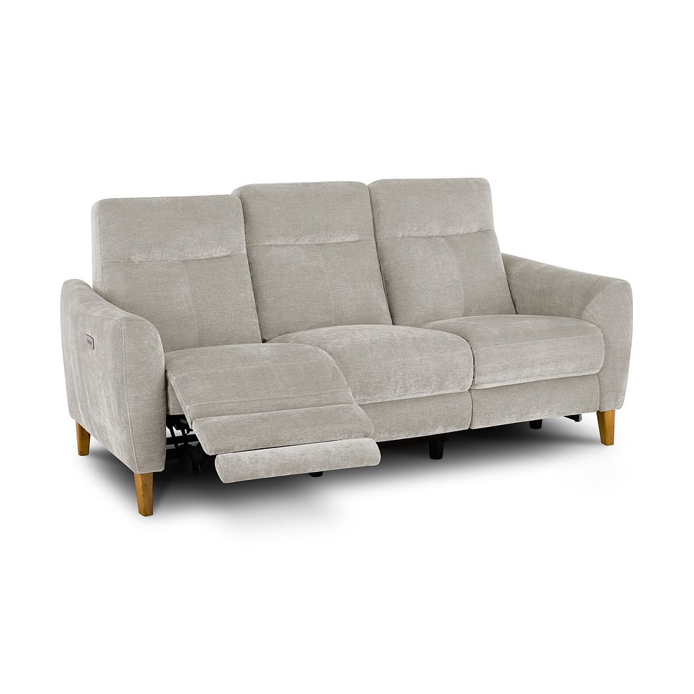 Dylan 3 Seater Electric Recliner Sofa in Amigo Dove Fabric 3