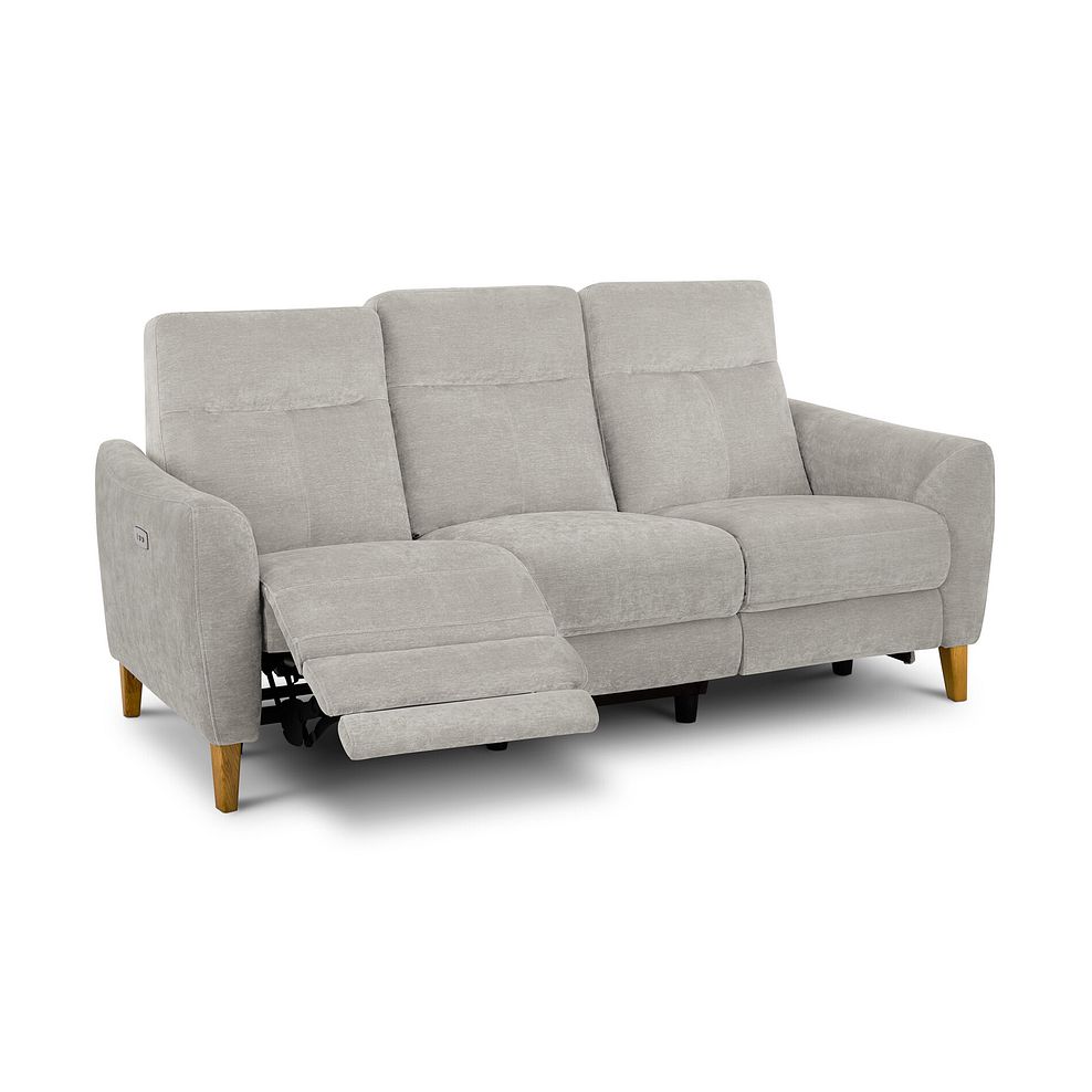 Dylan 3 Seater Electric Recliner Sofa in Amigo Dove Fabric 2