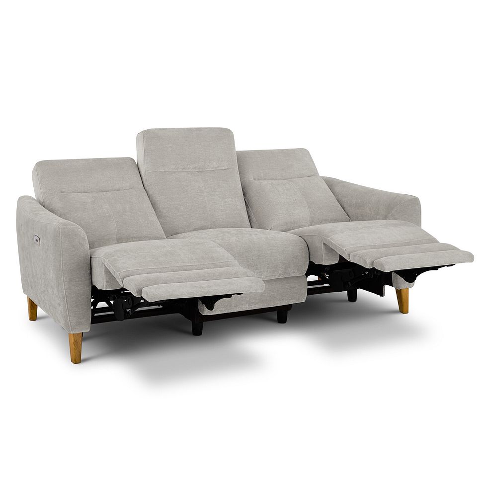 Dylan 3 Seater Electric Recliner Sofa in Amigo Dove Fabric 4