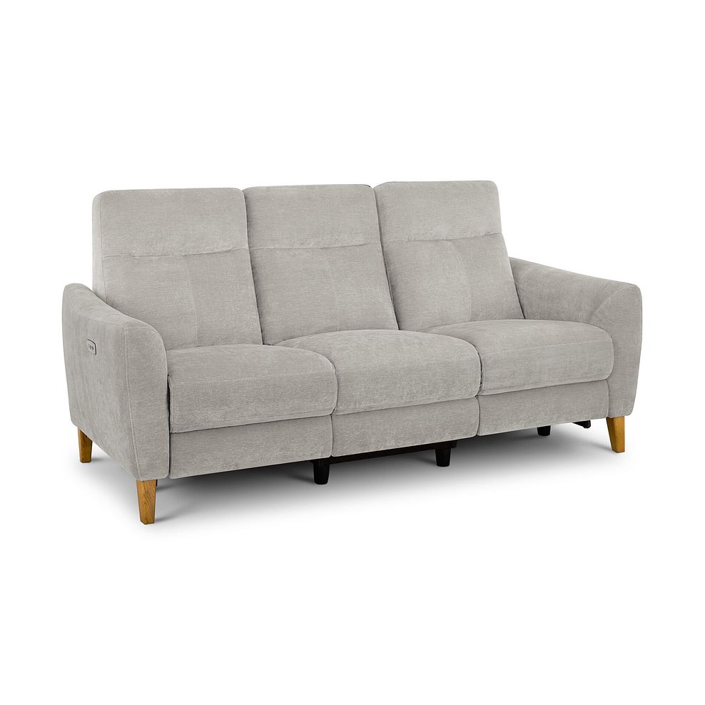 Dylan 3 Seater Electric Recliner Sofa in Amigo Dove Fabric 1