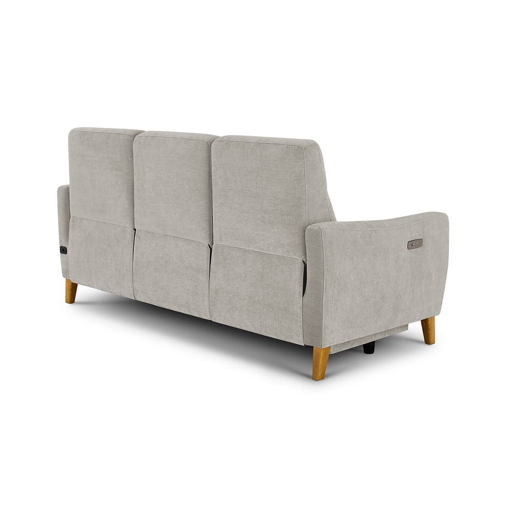 Dylan 3 Seater Electric Recliner Sofa in Amigo Dove Fabric 6