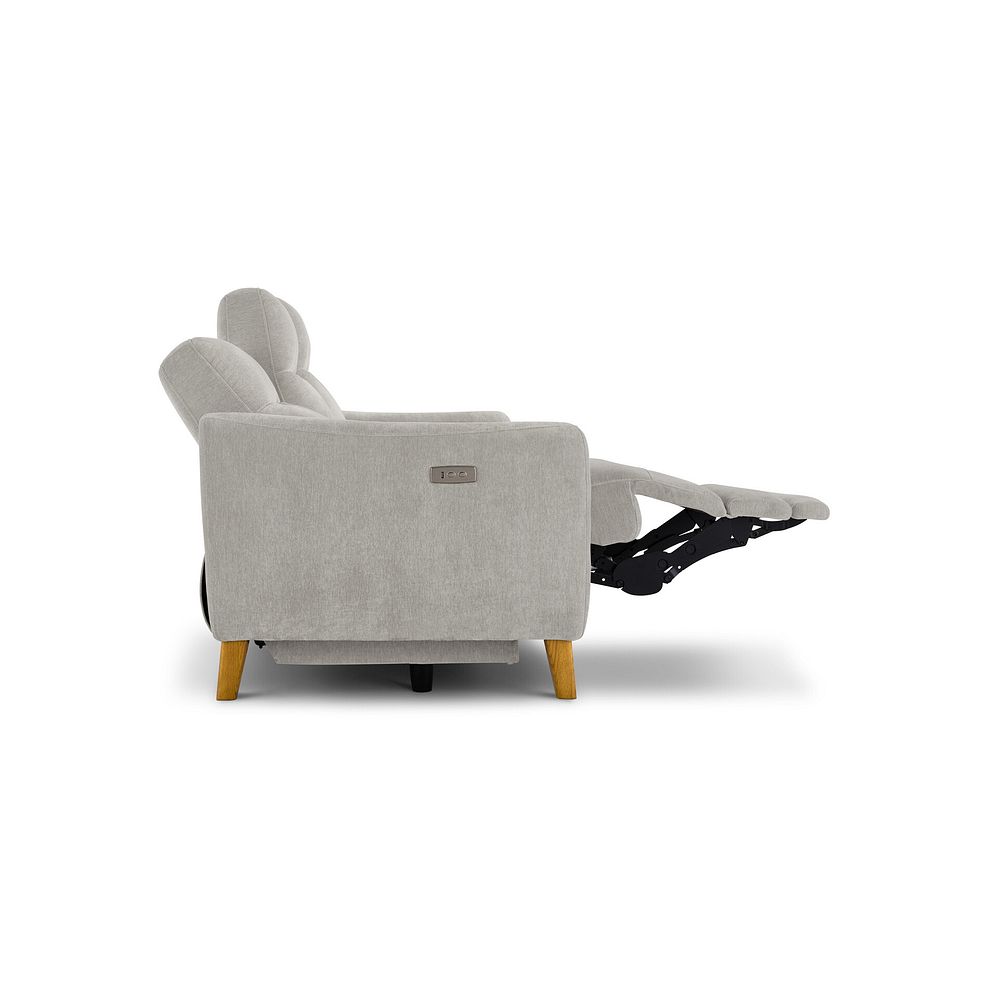 Dylan 3 Seater Electric Recliner Sofa in Amigo Dove Fabric 8