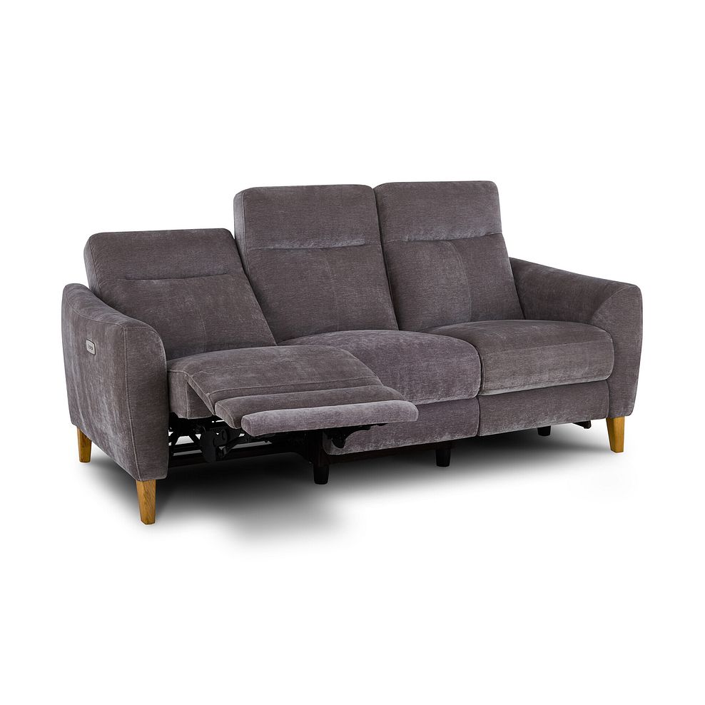 Dylan 3 Seater Electric Recliner Sofa in Amigo Granite Fabric 7