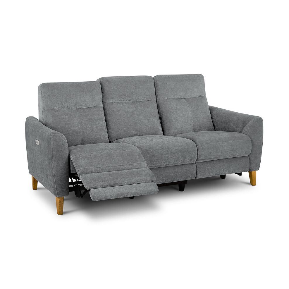 Dylan 3 Seater Electric Recliner Sofa in Amigo Granite Fabric 5