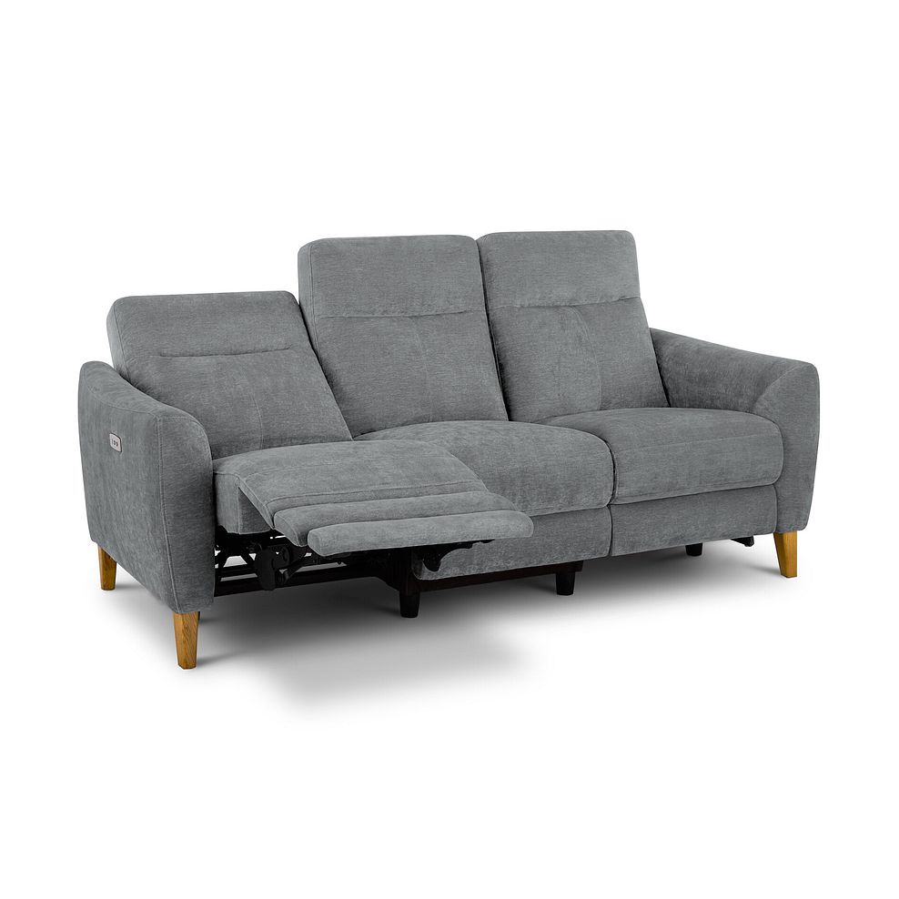 Dylan 3 Seater Electric Recliner Sofa in Amigo Granite Fabric 6