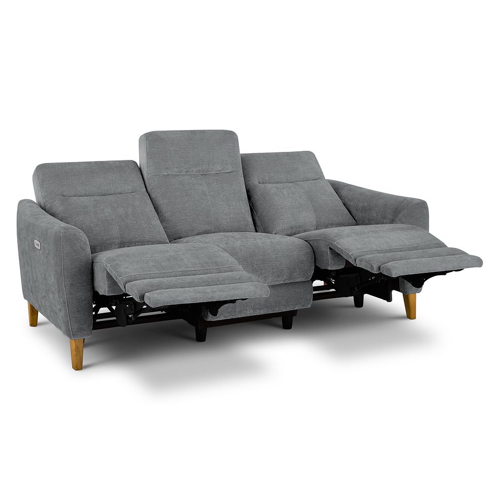 Dylan 3 Seater Electric Recliner Sofa in Amigo Granite Fabric 7