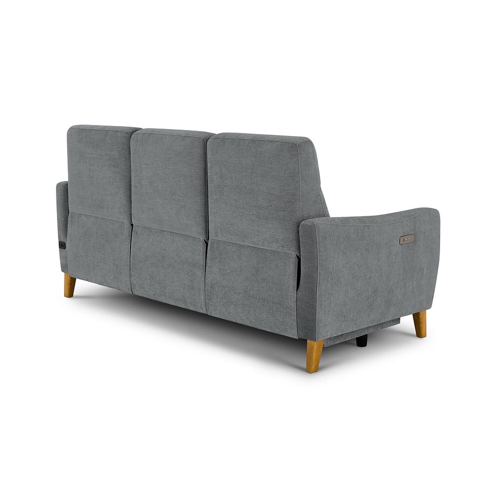 Dylan 3 Seater Electric Recliner Sofa in Amigo Granite Fabric 9