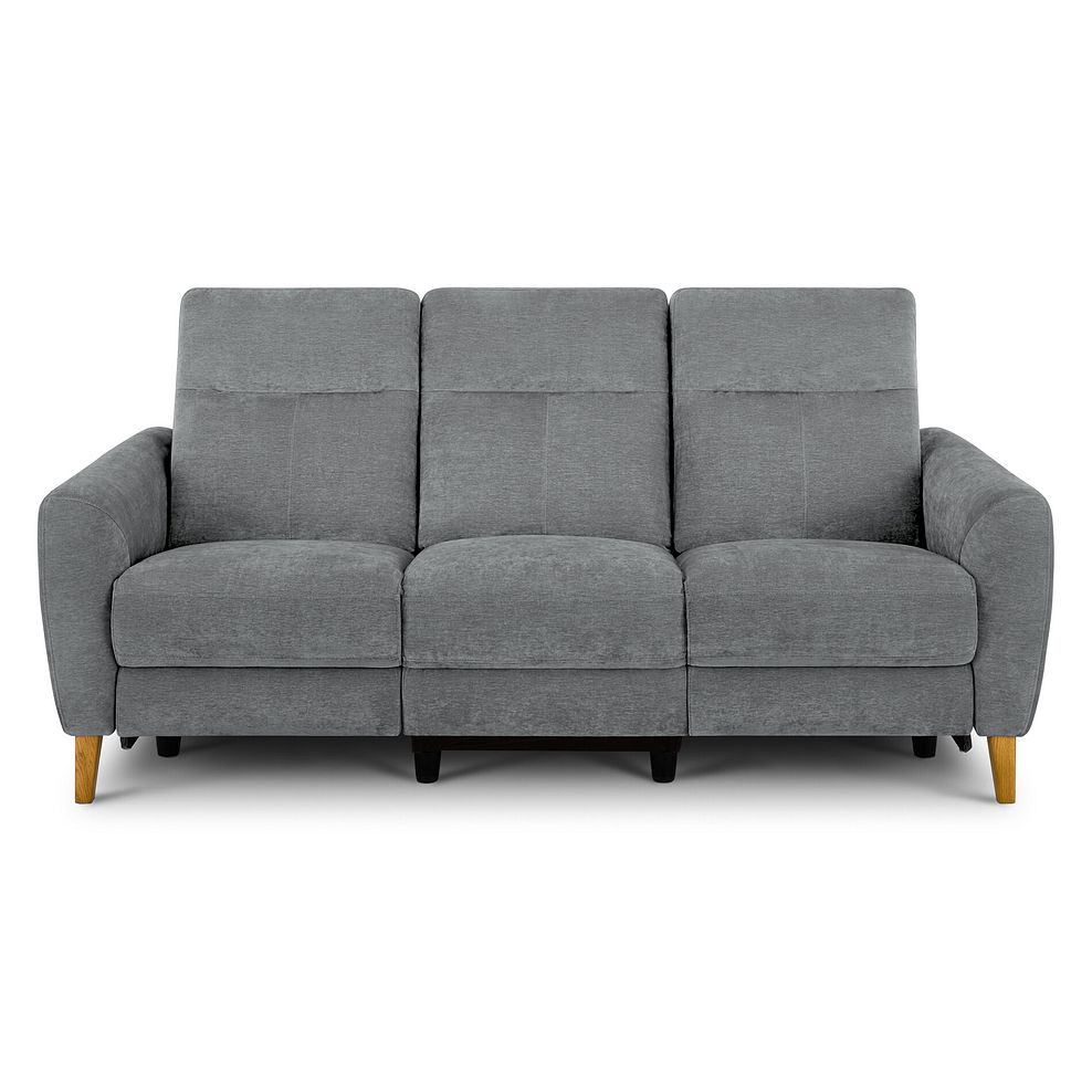 Dylan 3 Seater Electric Recliner Sofa in Amigo Granite Fabric 8