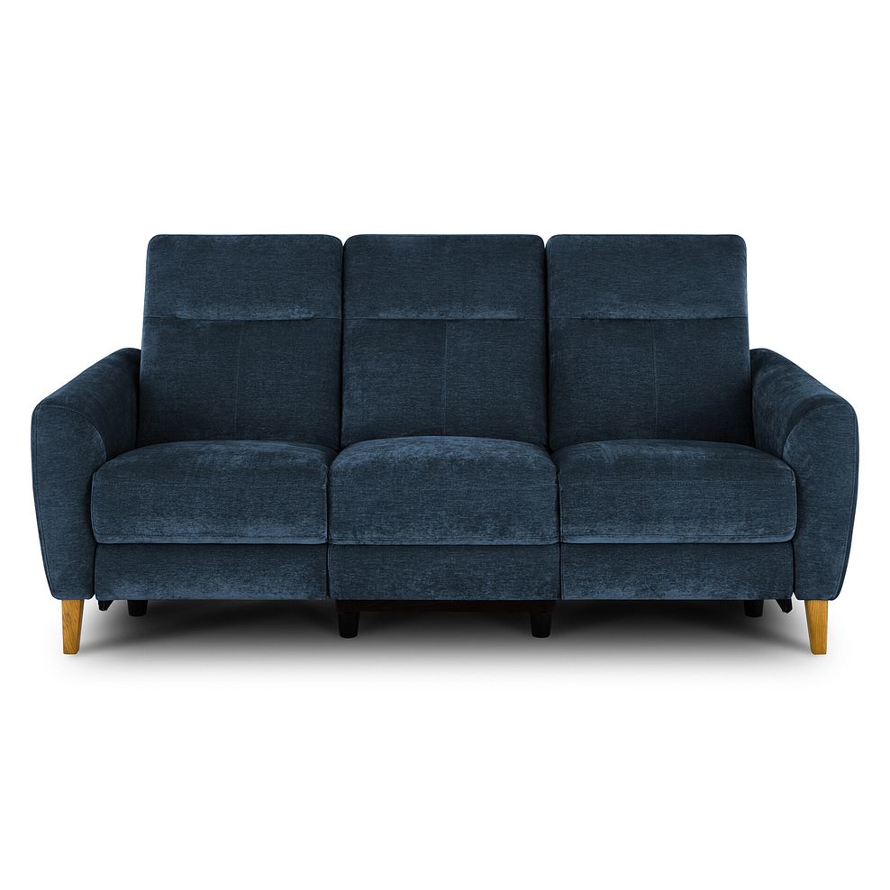 Dylan 3 Seater Electric Recliner Sofa in Amigo Navy Fabric Thumbnail 2
