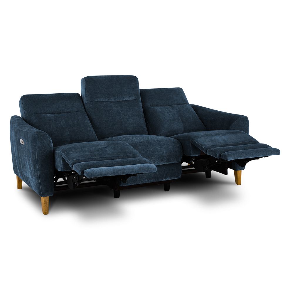 Dylan 3 Seater Electric Recliner Sofa in Amigo Navy Fabric Thumbnail 5