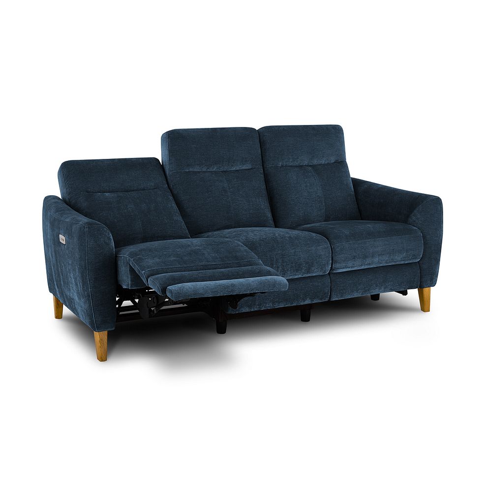 Dylan 3 Seater Electric Recliner Sofa in Amigo Navy Fabric Thumbnail 4
