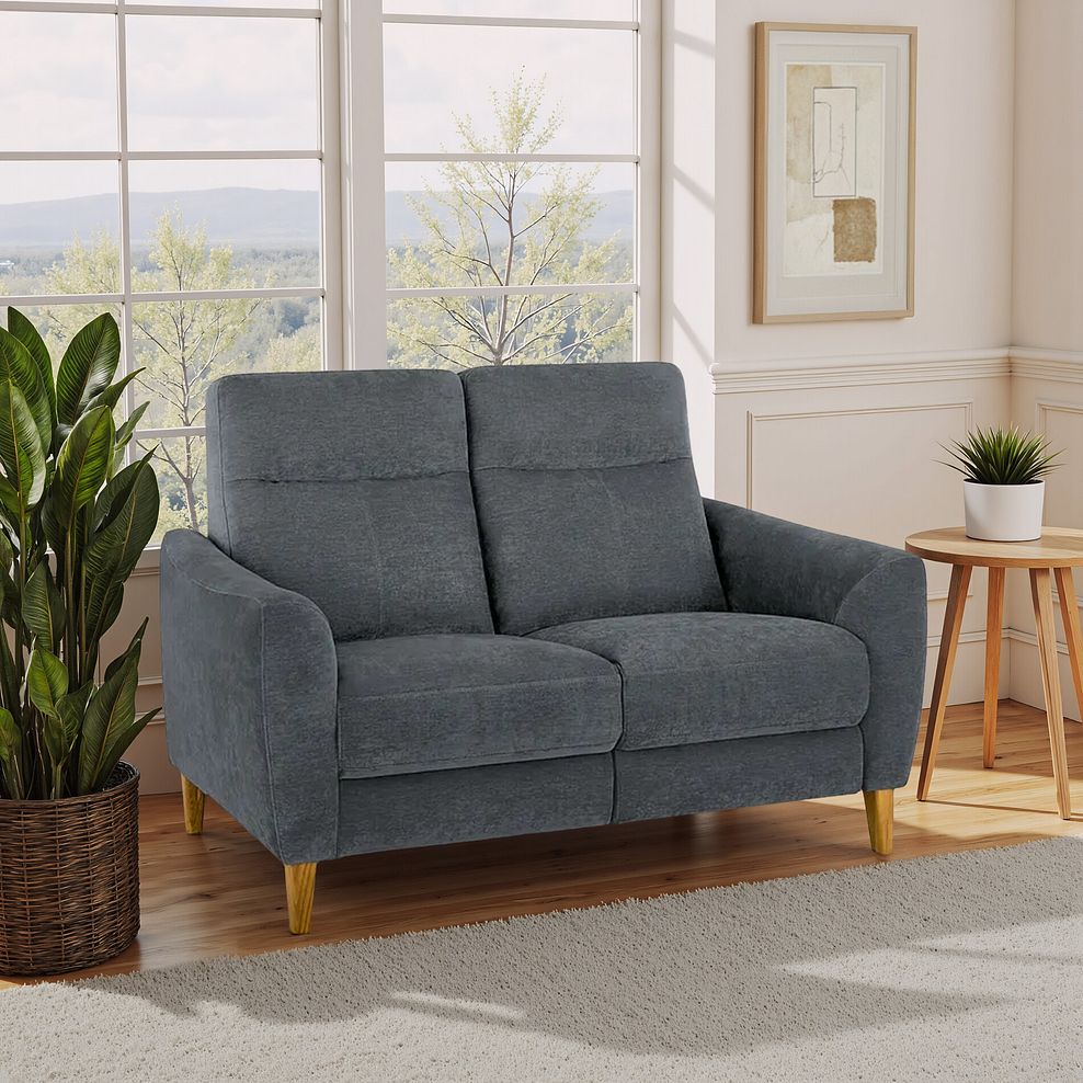 Dylan 2 Seater Sofa in Amigo Coal Fabric 1