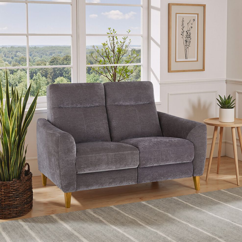 Dylan 2 Seater Sofa in Amigo Granite Fabric 1