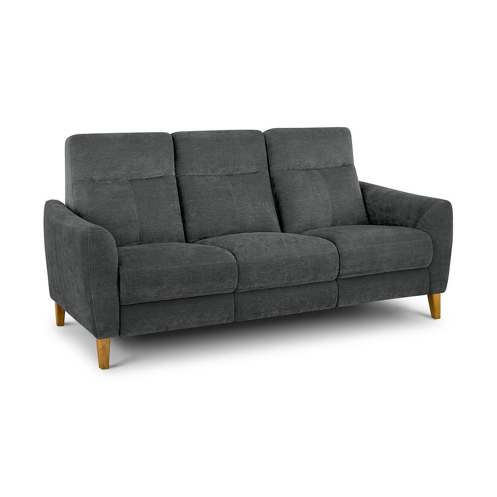 Dylan 3 Seater Sofa in Darwin Charcoal Fabric 1