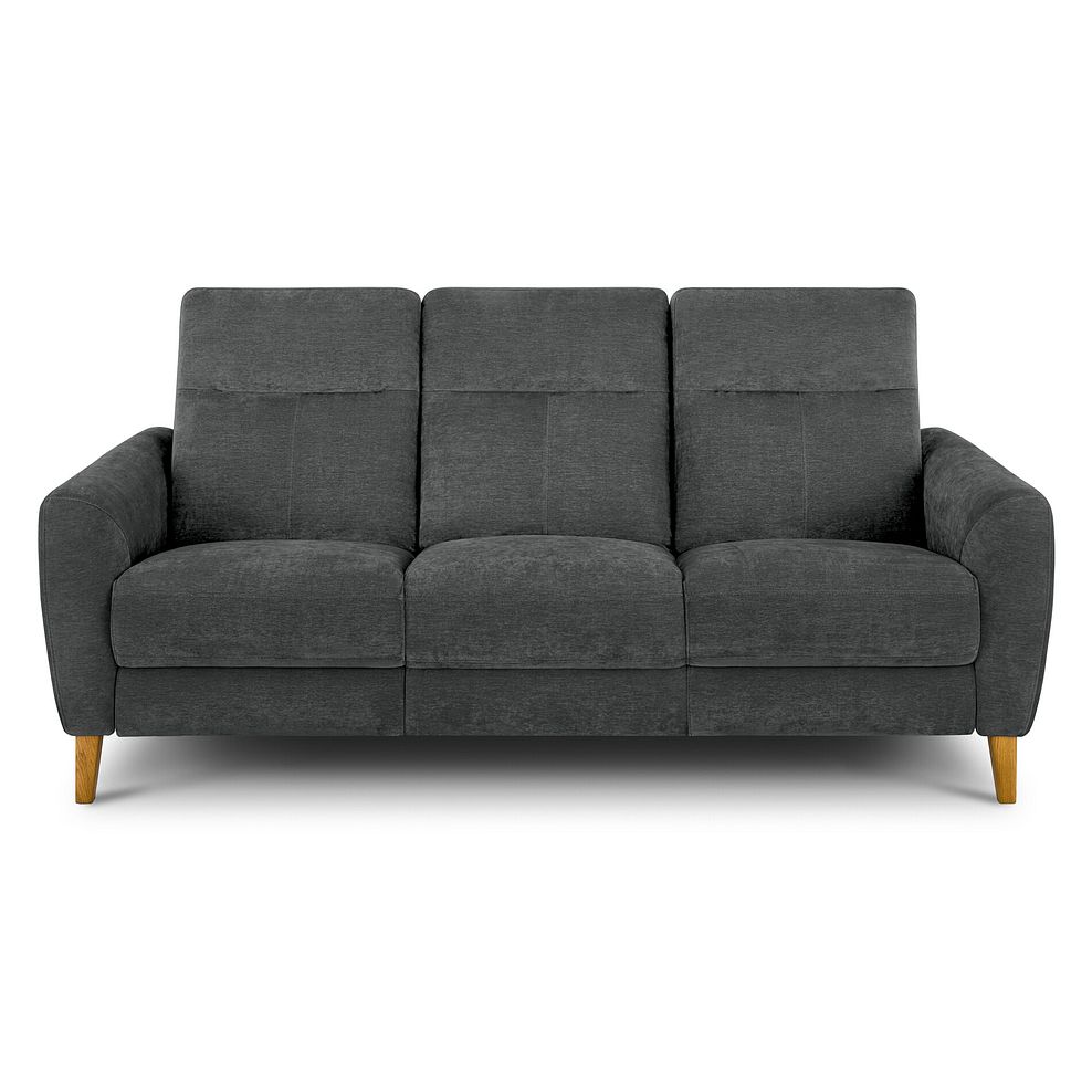 Dylan 3 Seater Sofa in Darwin Charcoal Fabric 2