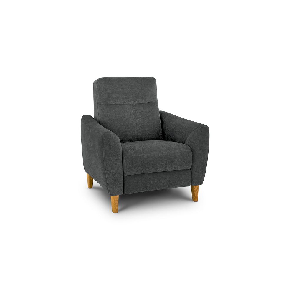 Dylan Armchair in Darwin Charcoal Fabric 1