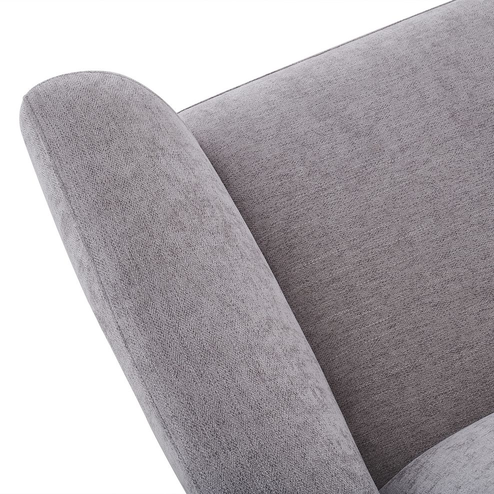 Dylan 2 Seater Sofa in Darwin Silver Fabric 6