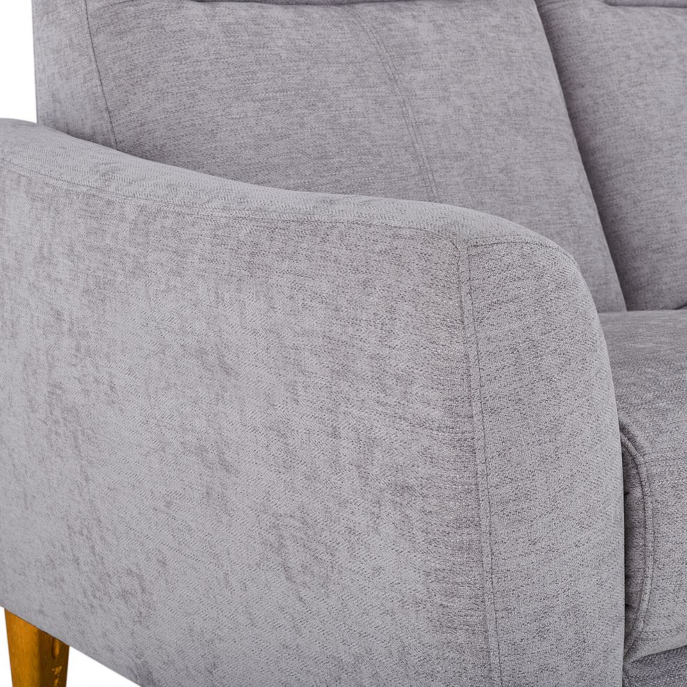 Dylan 2 Seater Sofa in Darwin Silver Fabric 7