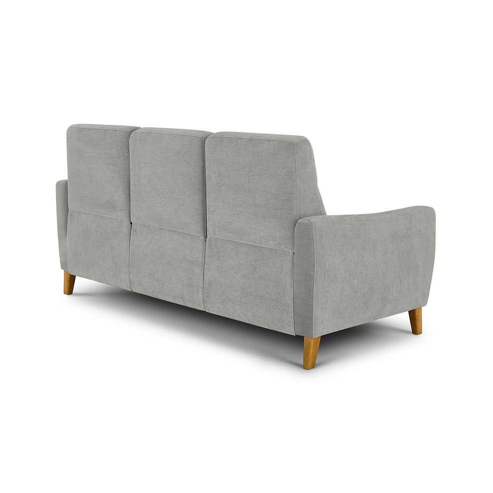 Dylan 3 Seater Sofa in Darwin Silver Fabric 4